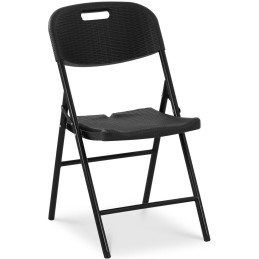Sodo banketinė maitinimo kėdė sulankstoma iki 180 kg 40 x 38 cm juoda