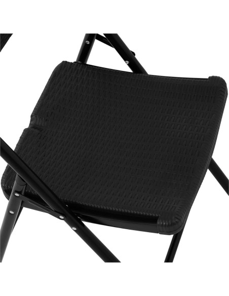 Sodo banketinė maitinimo kėdė sulankstoma iki 180 kg 40 x 38 cm juoda Sodo banketinė maitinimo kėdė sulankstoma iki 180 kg 40 x 38 cm juoda