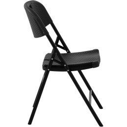 Sodo banketinė maitinimo kėdė sulankstoma iki 180 kg 40 x 38 cm juoda