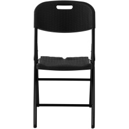 Sodo banketinė maitinimo kėdė sulankstoma iki 180 kg 40 x 38 cm juoda
