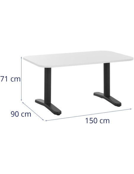 Biuro konferencijų stalas ant metalinio rėmo 150 x 90 cm Biuro konferencijų stalas ant metalinio rėmo 150 x 90 cm