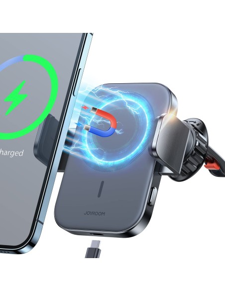Automobilinio telefono laikiklis su 15W MagSafe Qi indukciniu įkrovikliu oro angai Automobilinio telefono laikiklis su 15W MagSafe Qi indukciniu įkrovikliu oro angai