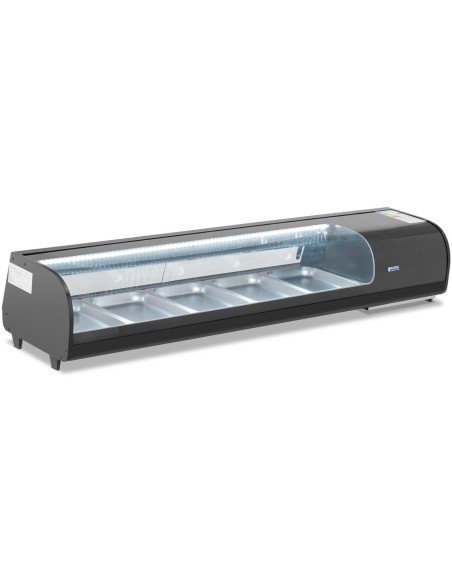 Šaldoma suši vitrina su LED apšvietimu 5 x GN 1/2