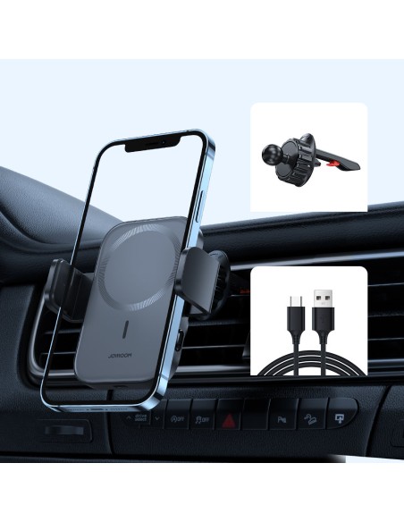 Automobilinio telefono laikiklis su 15W MagSafe Qi indukciniu įkrovikliu oro angai Automobilinio telefono laikiklis su 15W MagSafe Qi indukciniu įkrovikliu oro angai