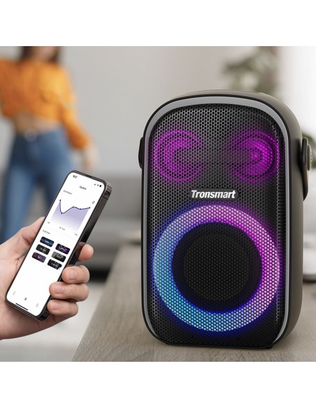 Halo 100 60W belaidė Bluetooth kolonėlė juoda Halo 100 60W belaidė Bluetooth kolonėlė juoda