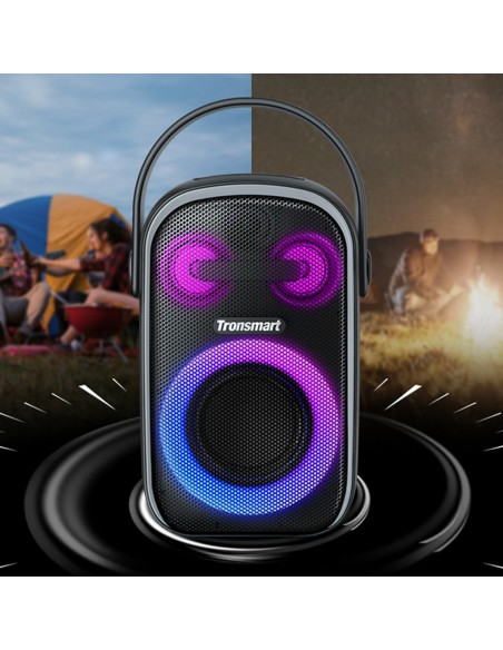Halo 100 60W belaidė Bluetooth kolonėlė juoda Halo 100 60W belaidė Bluetooth kolonėlė juoda