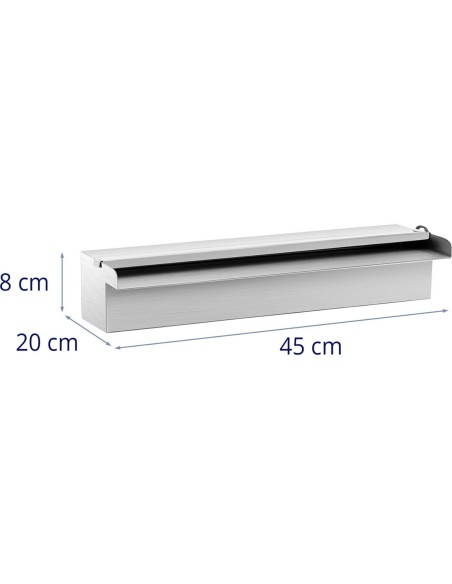 Sieninis kaskadinis krioklio snapelis tvenkinio sodui su LED lempute 45 cm Sieninis kaskadinis krioklio snapelis tvenkinio sodui su LED lempute 45 cm