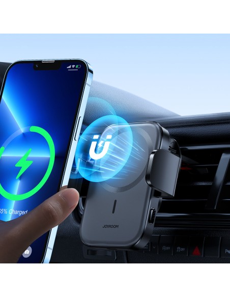 Automobilinio telefono laikiklis su 15W MagSafe Qi indukciniu įkrovikliu oro angai Automobilinio telefono laikiklis su 15W MagSafe Qi indukciniu įkrovikliu oro angai