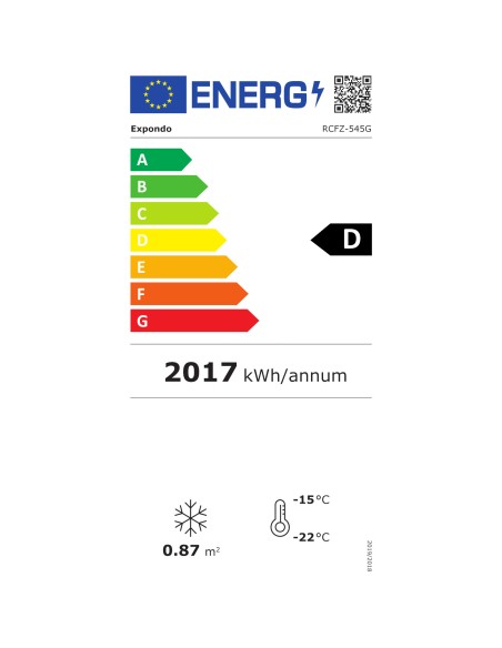 Glazūruotas šaldiklis šaldytiems ledams 545 l 252 W