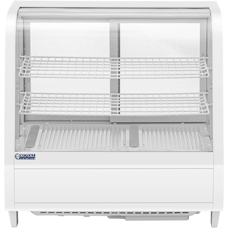 Šaldytuvo stiklo vitrina 3 lygių 100 l - balta