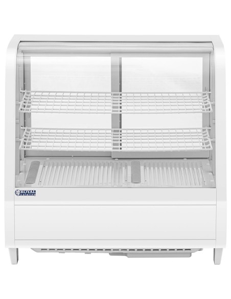 Šaldytuvo stiklo vitrina 3 lygių 100 l - balta