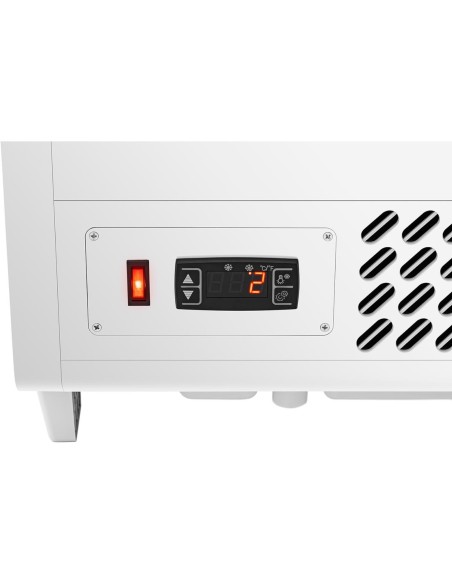 Šaldytuvo stiklo vitrina 3 lygių 100 l - balta