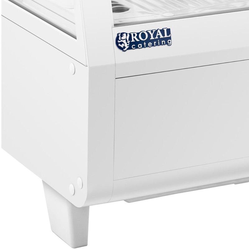 Šaldytuvo stiklo vitrina 3 lygių 100 l - balta