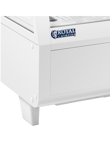 Šaldytuvo stiklo vitrina 3 lygių 100 l - balta