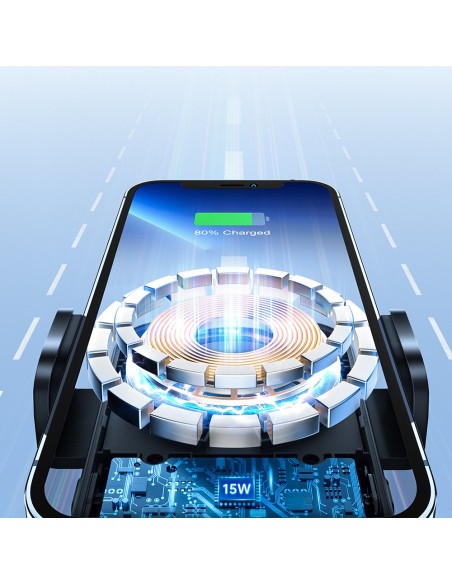 Automobilinio telefono laikiklis su 15W MagSafe Qi indukciniu įkrovikliu oro angai Automobilinio telefono laikiklis su 15W MagSafe Qi indukciniu įkrovikliu oro angai