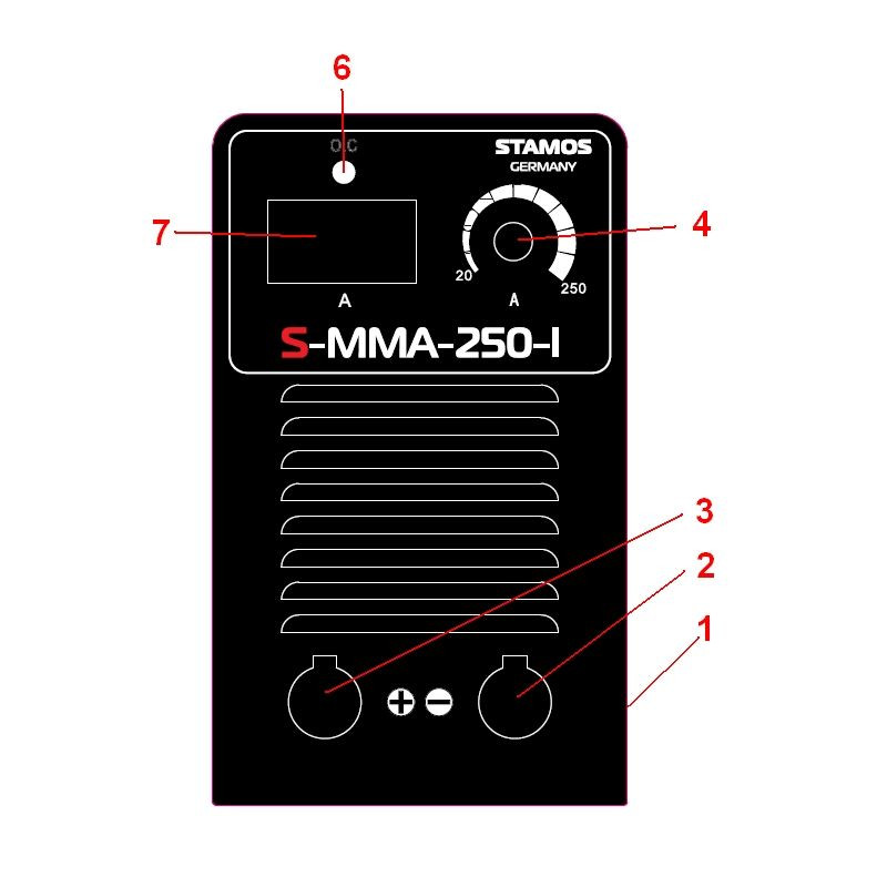 MMA suvirintojas S-MMA-250-I 250A