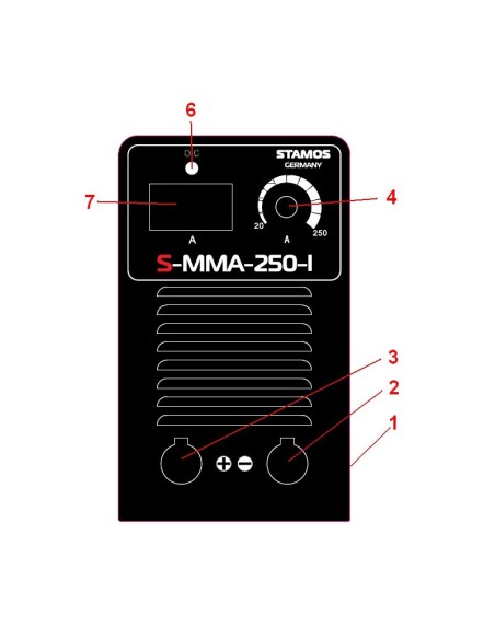 MMA suvirintojas S-MMA-250-I 250A MMA suvirintojas S-MMA-250-I 250A