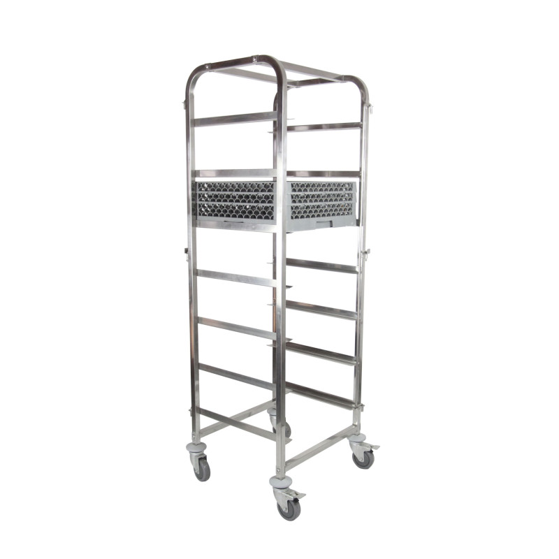 Vežimėlis indaplovių krepšeliams gabenti 7 x 500x500mm - Hendi 810583