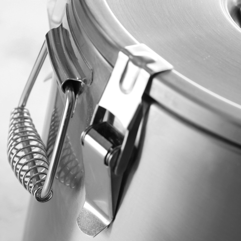 Plieninis termosas su čiaupu maisto transportavimui 15L - Hendi 710135