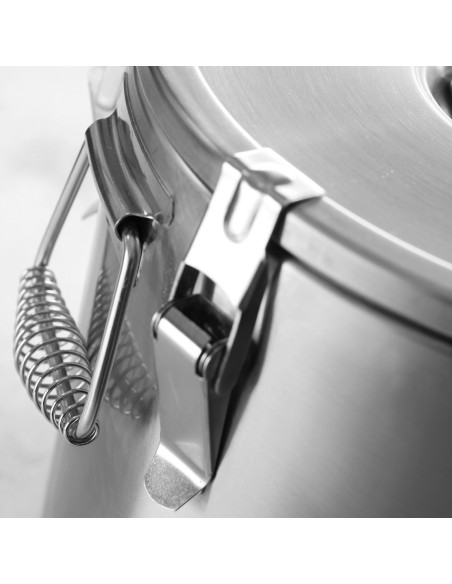 Plieninis termosas su čiaupu maisto transportavimui 15L - Hendi 710135