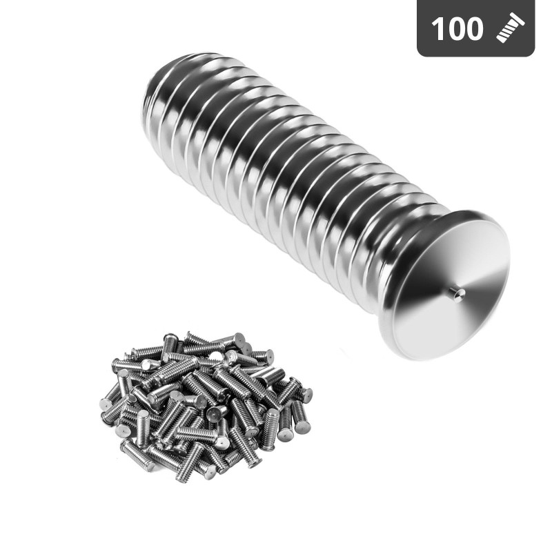 Suvirinimo kaiščiai suvirinimo aparatams nerūdijančio plieno suvirinimo aparatai M5 15mm Stamos Vokietija 100 vnt.
