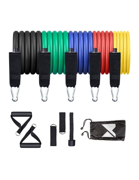 Pratimų plėtiklis fitneso juostoms + priedai RINKINYS