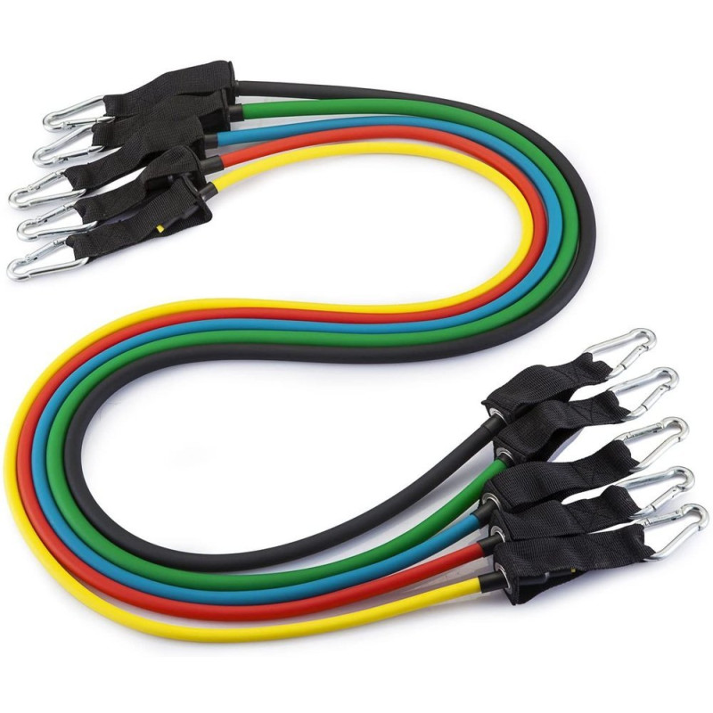 Pratimų plėtiklis fitneso juostoms + priedai RINKINYS