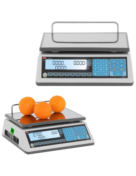 Komercinės svarstyklės 30 kg / 10 g LCD M LEGALIZAVIMAS Komercinės svarstyklės 30 kg / 10 g LCD M LEGALIZAVIMAS