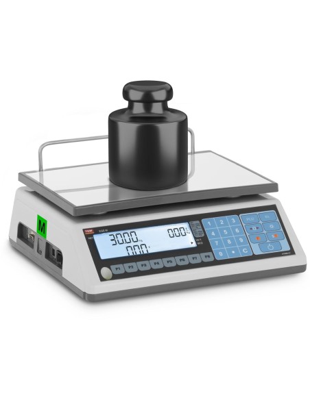 Komercinės svarstyklės 30 kg / 10 g LCD M LEGALIZAVIMAS Komercinės svarstyklės 30 kg / 10 g LCD M LEGALIZAVIMAS
