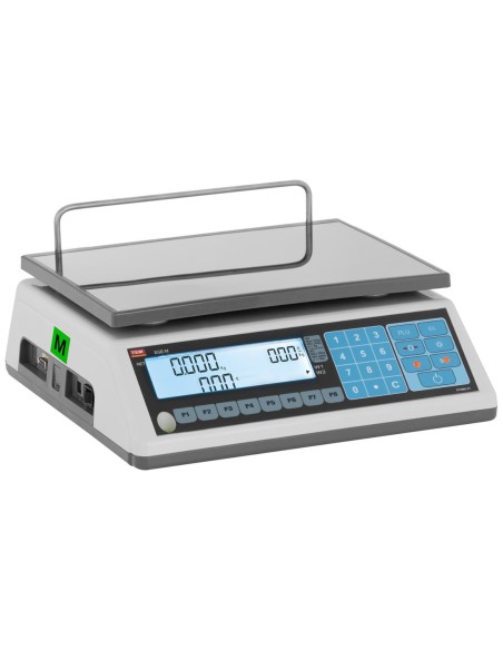 Komercinės svarstyklės 30 kg / 10 g LCD M LEGALIZAVIMAS Komercinės svarstyklės 30 kg / 10 g LCD M LEGALIZAVIMAS