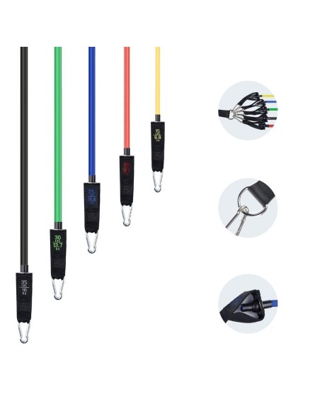 Pratimų plėtiklis fitneso juostoms + priedai RINKINYS