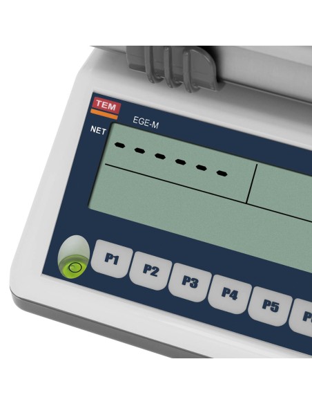 Komercinės svarstyklės su RS232 sąsaja PLU 15 kg / 5 g LCD M LEGALIZACIJA Komercinės svarstyklės su RS232 sąsaja PLU 15 kg / 5 g LCD M LEGALIZACIJA