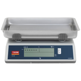 Komercinės svarstyklės su RS232 sąsaja PLU 15 kg / 5 g LCD M LEGALIZACIJA