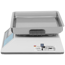 Komercinės svarstyklės su RS232 sąsaja PLU 15 kg / 5 g LCD M LEGALIZACIJA