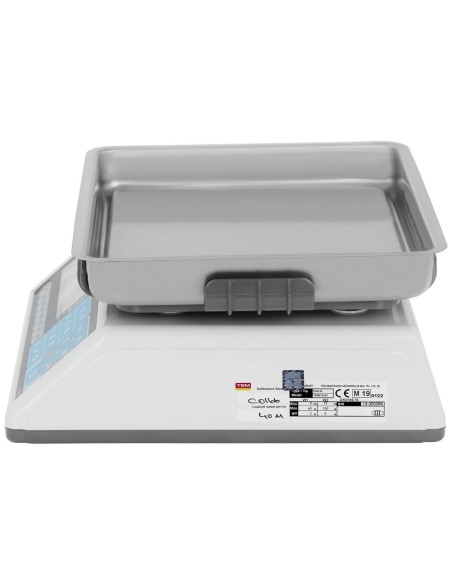 Komercinės svarstyklės su RS232 sąsaja PLU 15 kg / 5 g LCD M LEGALIZACIJA Komercinės svarstyklės su RS232 sąsaja PLU 15 kg / 5 g LCD M LEGALIZACIJA