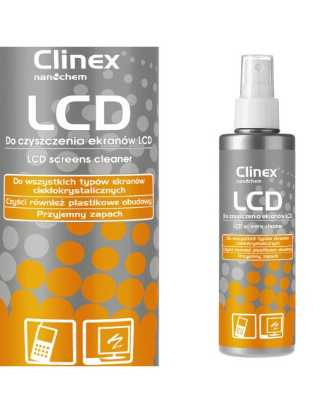 Skystis CLINEX LCD telefonų ekranų ir LCD monitorių valymui 200ML Skystis CLINEX LCD telefonų ekranų ir LCD monitorių valymui 200ML