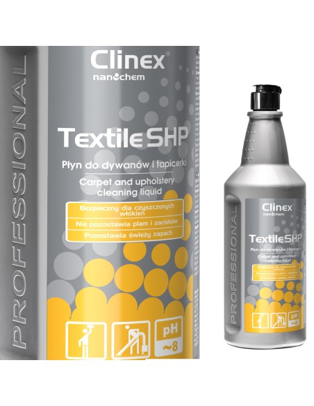 CLINEX Textile SHP 1L plovimo skystis kilimams, baldams ir apmušalams valyti CLINEX Textile SHP 1L plovimo skystis kilimams, baldams ir apmušalams valyti