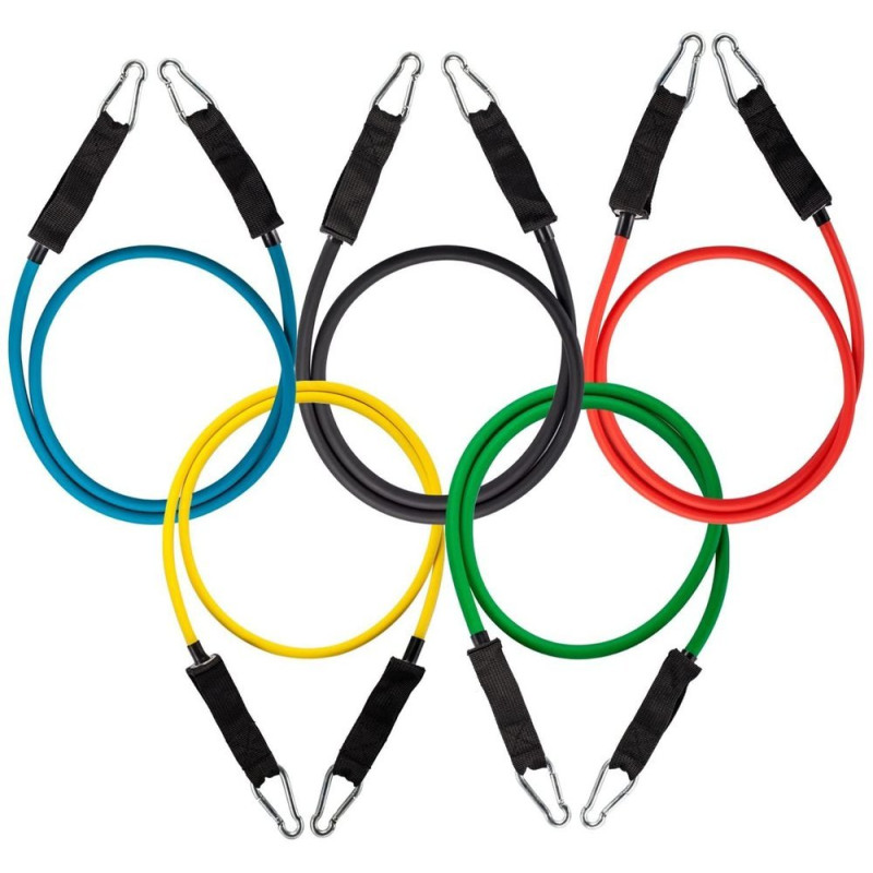 Pratimų plėtiklis fitneso juostoms + priedai RINKINYS