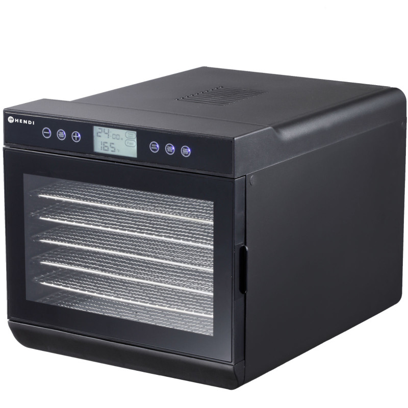 Maisto džiovintuvas daržovėms vaisiams grybams žolelėms žuvims 7 grotelės 500 W 230 V - Hendi 229064