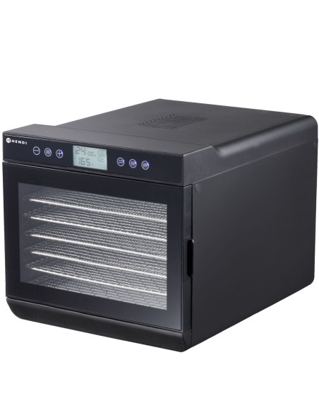Maisto džiovintuvas daržovėms vaisiams grybams žolelėms žuvims 7 grotelės 500 W 230 V - Hendi 229064