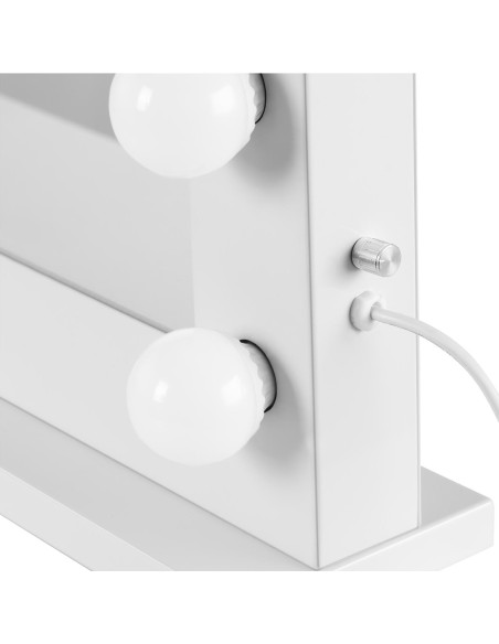 Kosmetinis makiažo veidrodis su 12 USB LED lempučių, 78x50 cm Kosmetinis makiažo veidrodis su 12 USB LED lempučių, 78x50 cm