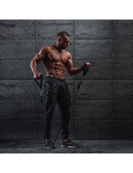 Pratimų plėtiklis fitneso juostoms + priedai RINKINYS