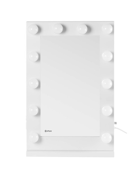 Kosmetinis makiažo veidrodis su 12 USB LED lempučių, 78x50 cm Kosmetinis makiažo veidrodis su 12 USB LED lempučių, 78x50 cm