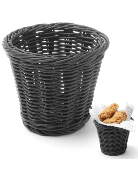 Krepšelis keptiems užkandžiams patiekti juodas diam. 130x110 mm – Hendi 426050 Krepšelis keptiems užkandžiams patiekti juodas diam. 130x110 mm – Hendi 426050
