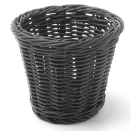 Krepšelis keptiems užkandžiams patiekti juodas diam. 130x110 mm – Hendi 426050