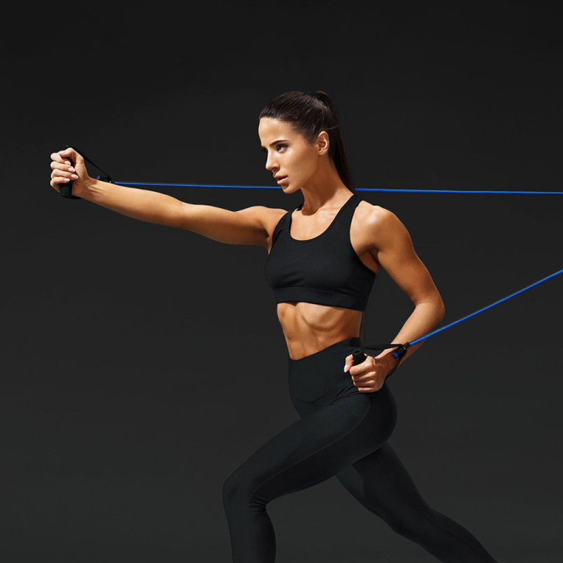 Pratimų plėtiklis fitneso juostoms + priedai RINKINYS