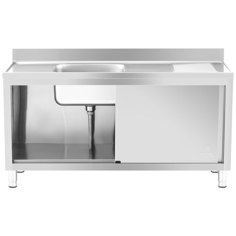 Kriaukle vieno skyriaus gastronominis baseinas su spintele su stumdomomis durimis 160 x 60 x 94,5 cm