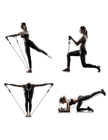 Pratimų plėtiklis fitneso juostoms + priedai RINKINYS