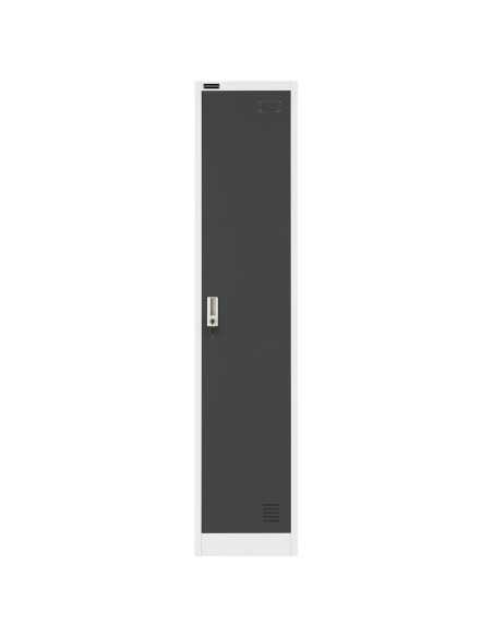 Rakinama 1 durų metalinė socialinė spinta, aukštis 180 cm, PILKA Rakinama 1 durų metalinė socialinė spinta, aukštis 180 cm, PILKA