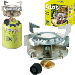 Turistinė dujinė viryklė dujinėms kasetėms su 7/16" sriegiu ATOS 1,8kW